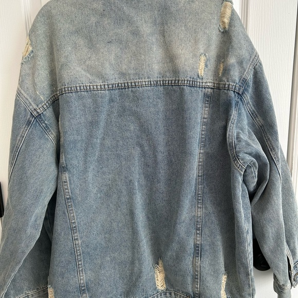 Distressed Blue Jean Jacket - Picture 5 of 5